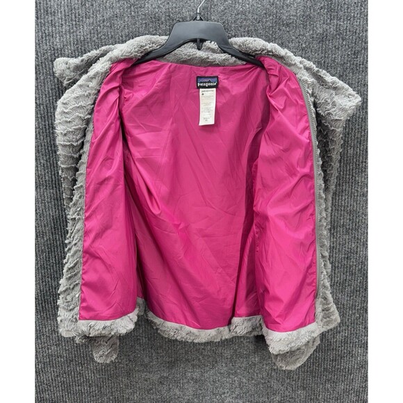 Patagonia Pelage Jacket Women's XS Gray Full Zip Snap Curly Fleece Fuzzy EUC - Picture 6 of 13